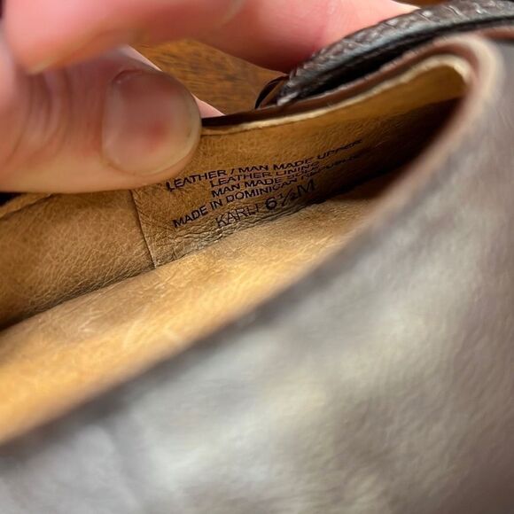 Nurture Karli Brown Leather Belt Toe Accent Flats US 6.5 - Picture 6 of 7